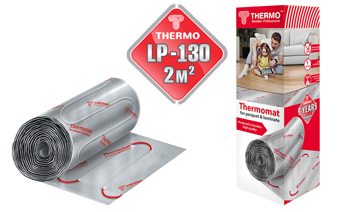 Теплый пол нагревательный мат thermo thermomat 2 кв м 130 260 вт